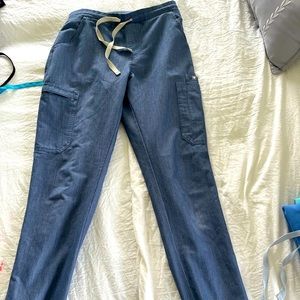 Figs xs tall yola jean blue bottoms